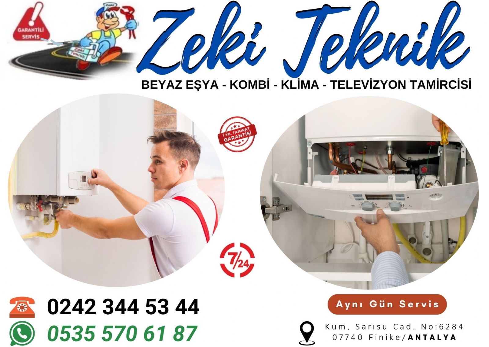 Finike Kombi Bakım Ücreti